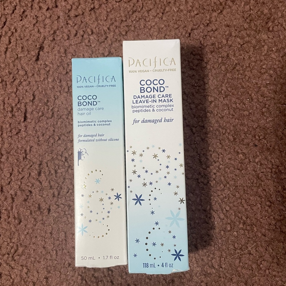 Pacifica Damage Care hair oil and live in mask combo